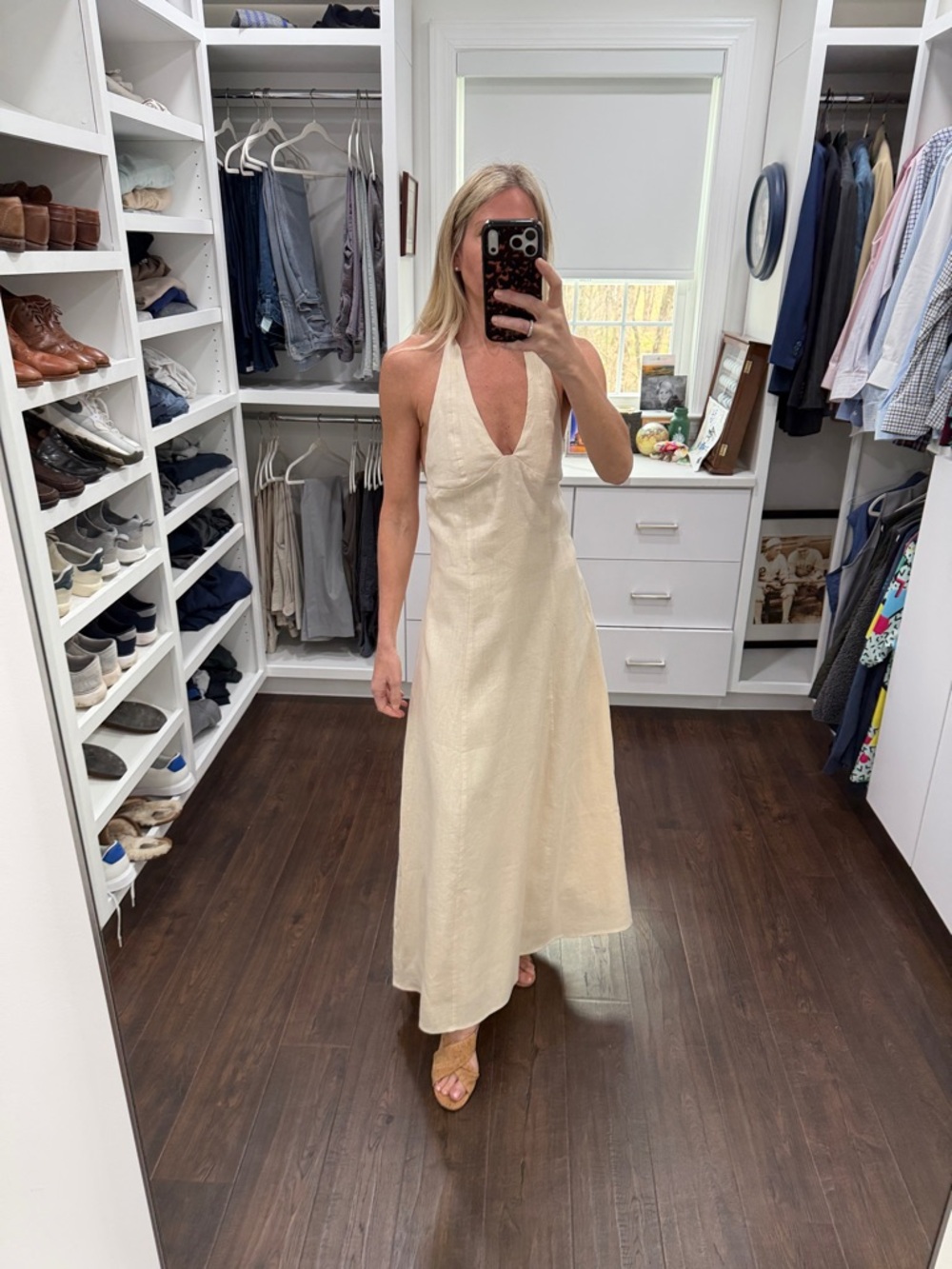 DISSH Cream Halter Maxi Dress 4